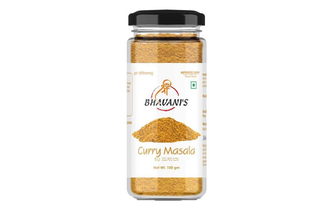 Bhavani's Curry Masala    Glass Jar  100 grams